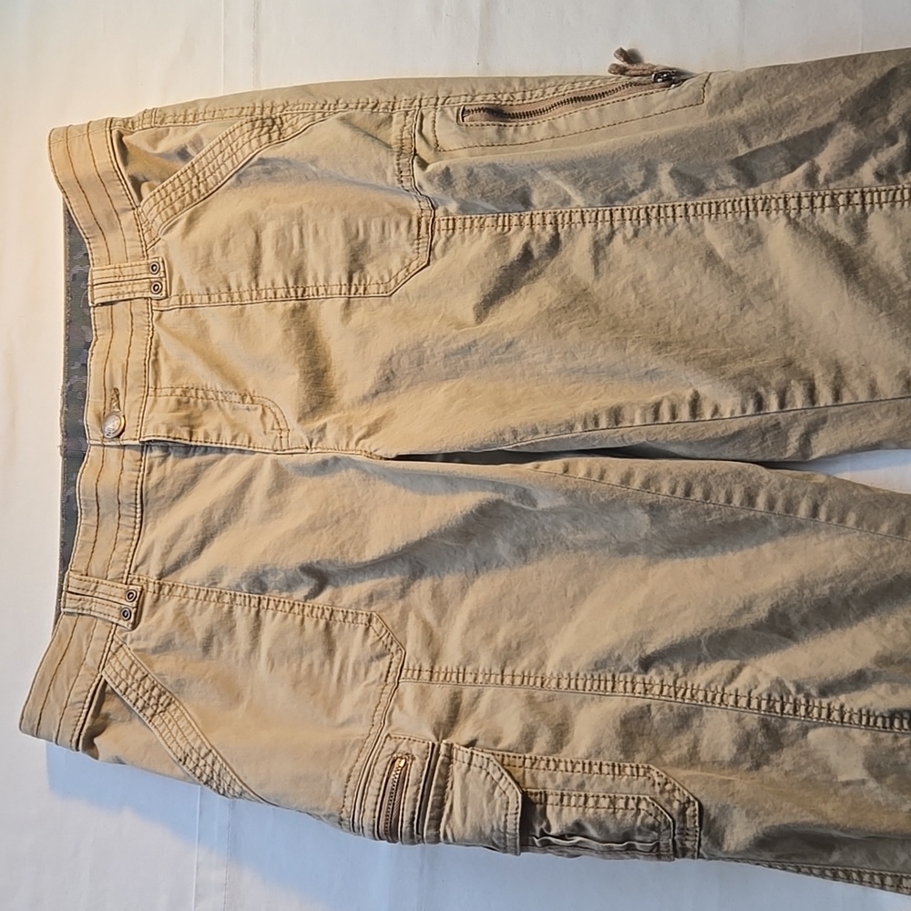 Natural Reflections Tan Cargo Pants for Women - Picture 4 of 15